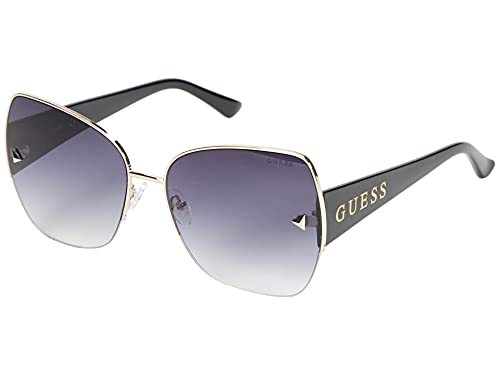 GUESS GF6136, Gold/Rauchverlauf, Damen, Modern, Sonnenbrille von GUESS