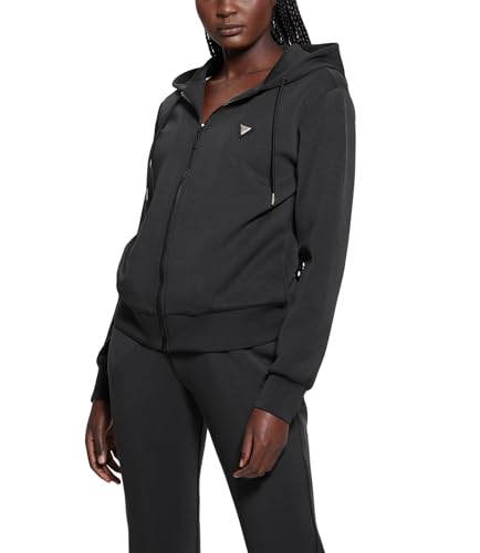 GUESS Felpa donna Olympe full zip con cappuccio nero E25GU01 V4YQ06KCAY2 L von GUESS