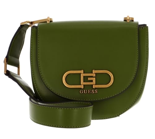 GUESS Fleet Mini Saddle Crossbody Bag Bottle Green von GUESS