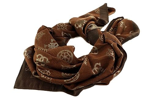 GUESS Fynna Kefiah Scarf 125X125 Mocha Logo von GUESS