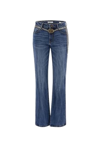 GUESS G-Belt Sexy Straight Jeans W3BA15D55O0, blau, 28 von GUESS