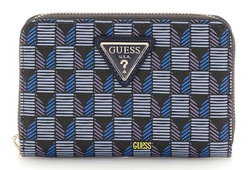 GUESS G Wave SLG Medium Zip Around Wallet Blue Logo GUESS G Wave SLG Medium Zip Around Wallet Blue Logo von GUESS