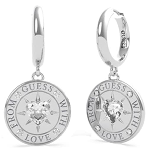 GUESS GUESS Ohrringe mit Liebe aus UBE70026 Edelstahl. rhodiniert Herz-Ring Swarovski Währung von GUESS