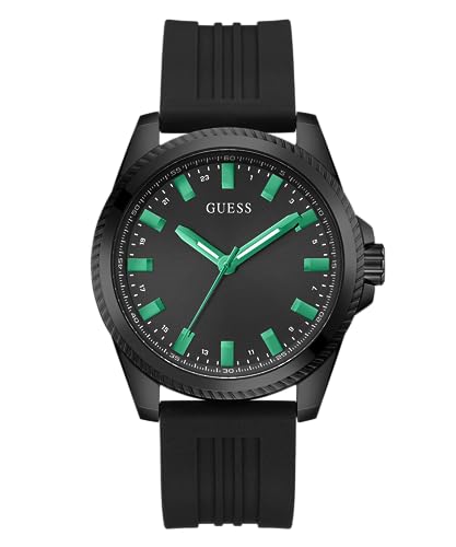 GUESS Herren Uhr Armbanduhr Analog Champ GW0639G4 Silikon von GUESS