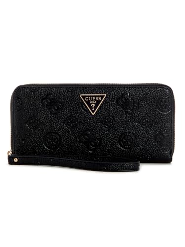 GUESS Geldbörse Cresidia II SLG Large Zip Around Wallet Black schwarz von GUESS