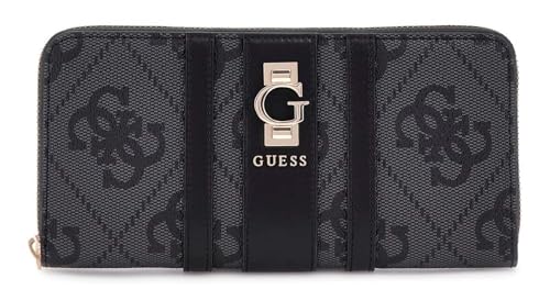 GUESS Geldbörse Erenia Zip Around Wallet Coal Logo dunkelgrau von GUESS