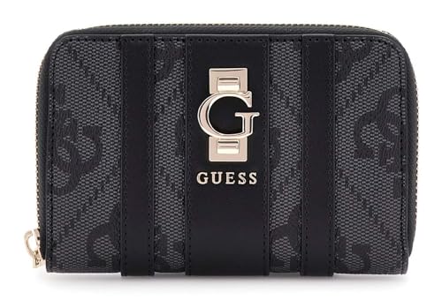 GUESS Geldbörse Erenia Zip Around Wallet Coal Logo dunkelgrau von GUESS