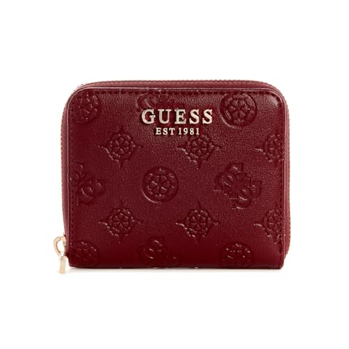 GUESS Gerty SLG Small Zip Around Wallet Claret von GUESS
