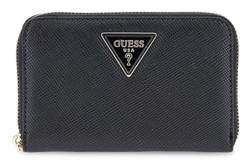 GUESS Geldbörse Laurel II SLG Medium Zip Around Wallet Black schwarz von GUESS