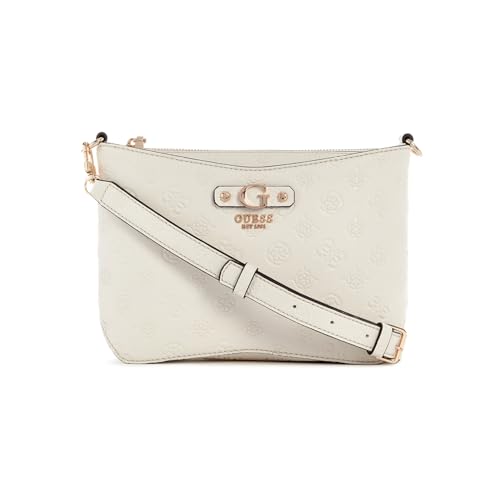 GUESS Gerty Girlfriend Satchel Cream White von GUESS