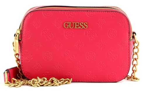 GUESS Geva Crossbody Camera Bag Magenta Logo von GUESS