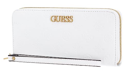 GUESS Geva SLG Large Zip Around Wallet White Logo von GUESS