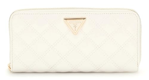 GUESS Giully II SLG Zip Around Wallet L Cream White von GUESS