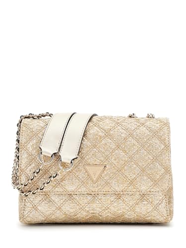 GUESS Giully II Two Compound Convertible Flap Bag Gold von GUESS