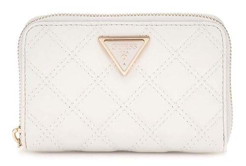 GUESS Giully Zip Around Wallet M Creme White von GUESS