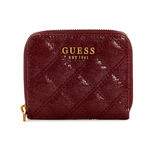 GUESS Giully Zip Around Wallet S Burgundy von GUESS