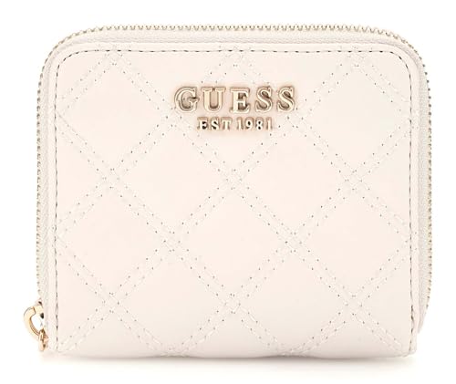GUESS Giully Zip Around Wallet S Creme White von GUESS