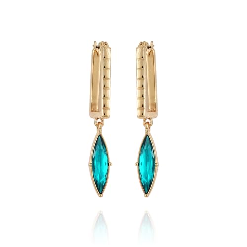 GUESS Goldfarbene Kreolen mit Kristallsteinen von GUESS