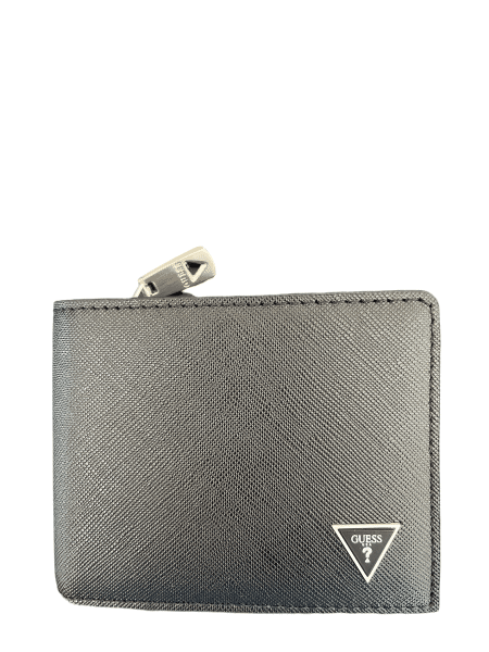 GUESS - Guess Certosa Bifold Leder-Geldbeutel, Schwarz von GUESS
