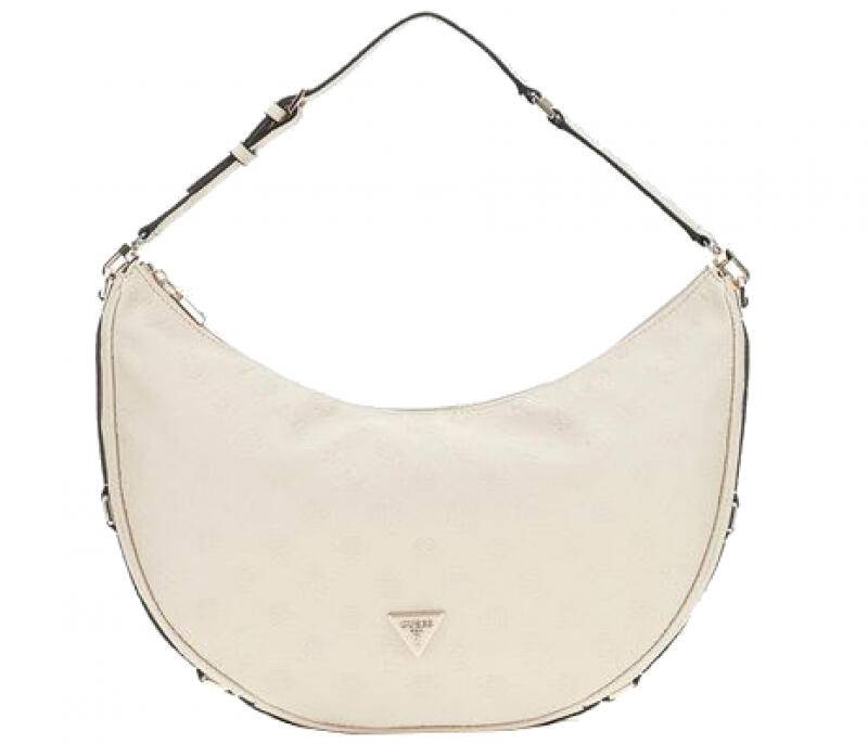 GUESS - Guess Cresidia Large Hobo Damentasche bone Beige von GUESS
