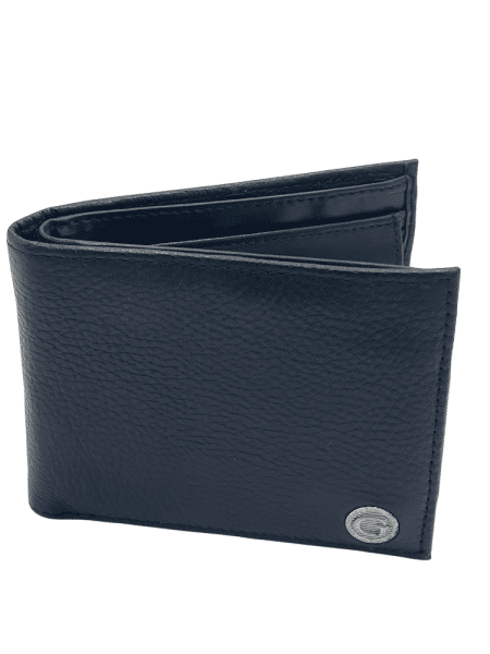 GUESS - Guess Heritage Bilfold Double Leder-Geldbeutel, Schwarz von GUESS