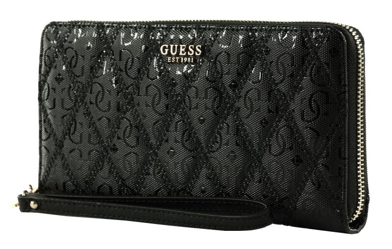 GUESS - Guess IdraSLG large zip around Geldbörse schwarz Schwarz von GUESS