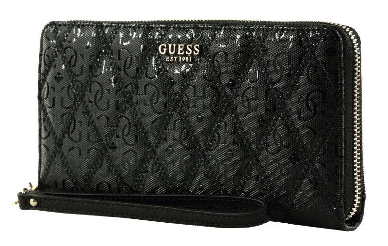 GUESS - Guess IdraSLG large zip around Geldbörse schwarz Schwarz von GUESS