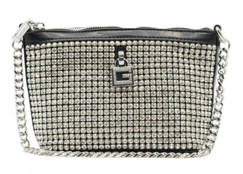 GUESS - Guess Virtual Mini Top Zip Bucket Abendtasche Syntetik black multi Multicolor von GUESS