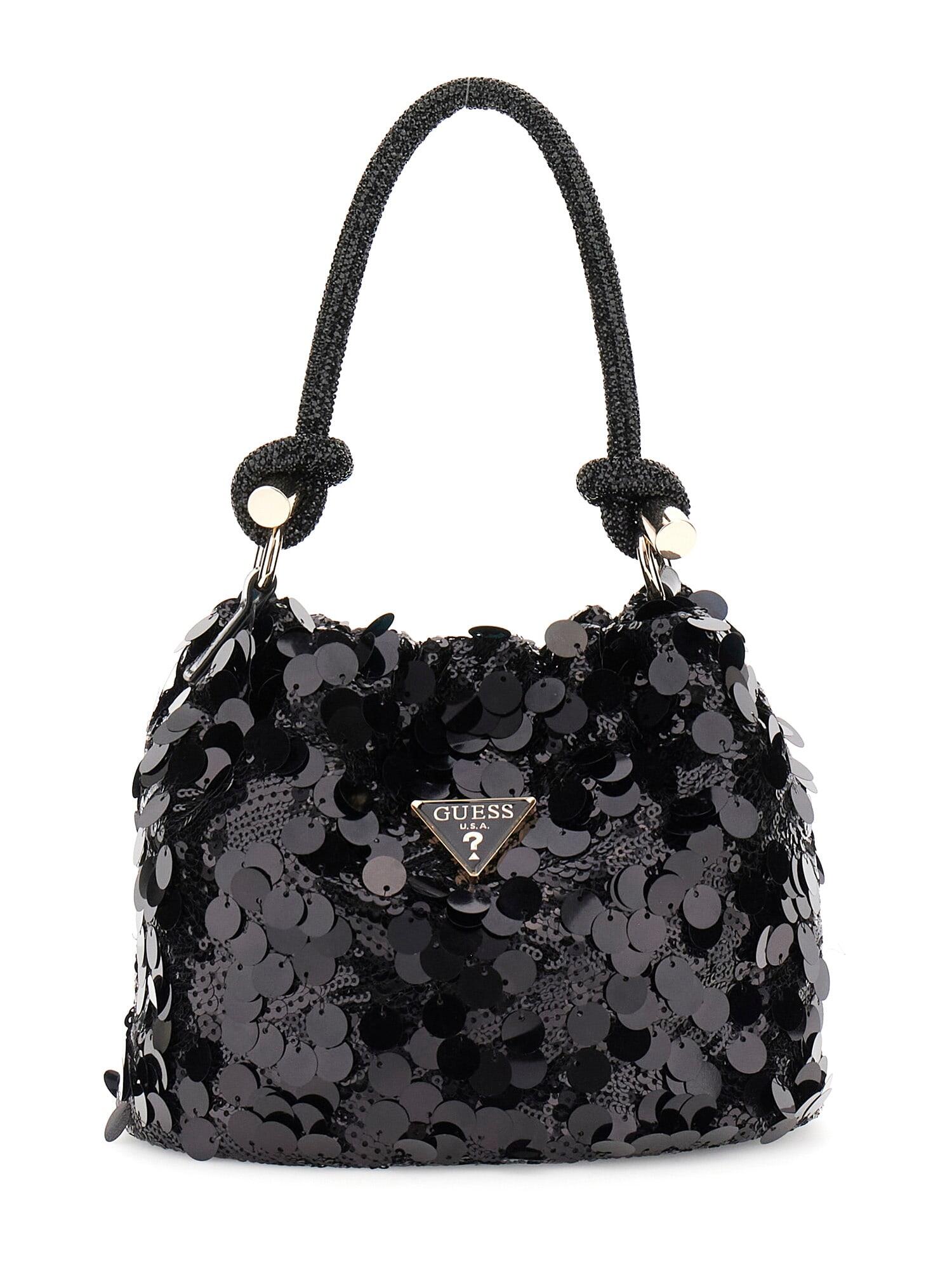 GUESS - HOLIDAY SHINE TOP HANDLE POUCH bla / black von GUESS
