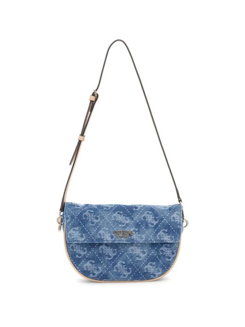 GUESS - Handtasche Denim Logo Blau von GUESS