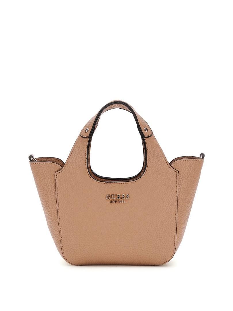 GUESS - Handtasche Helina Mini Tote Beige Sand von GUESS