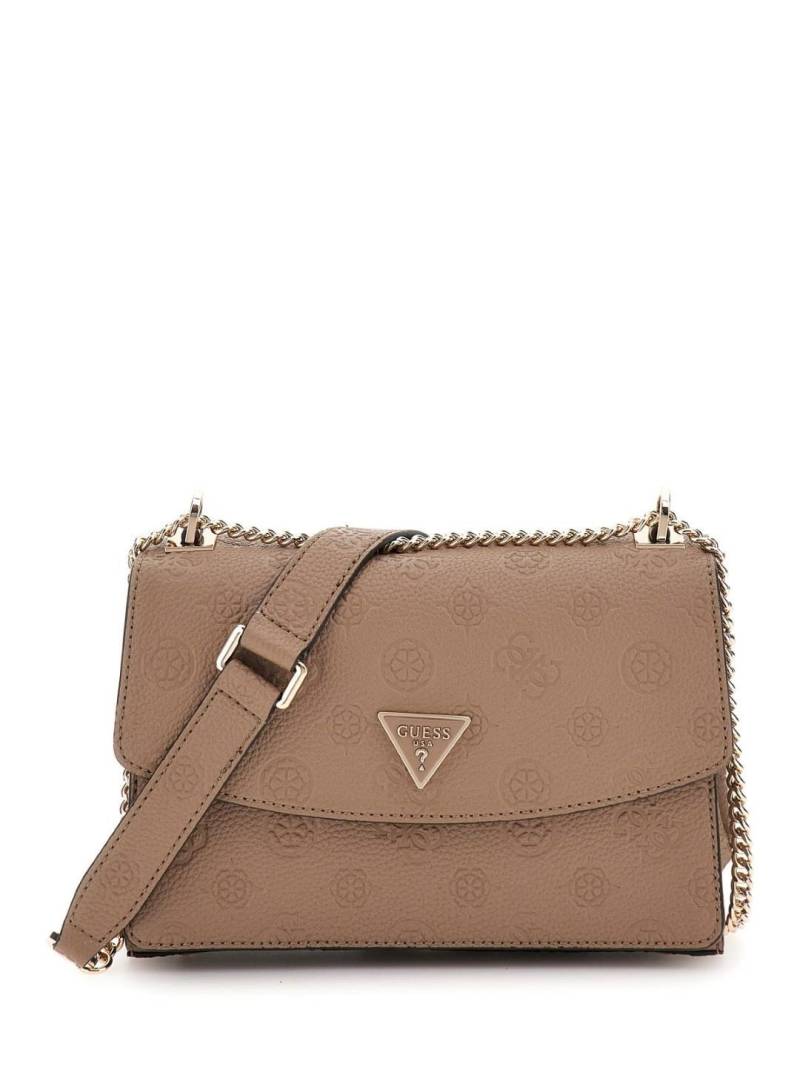 GUESS - Handtasche Mit Überschla Cresidia Cnvrtble Xbody Flap Dark Taupe Taupe von GUESS