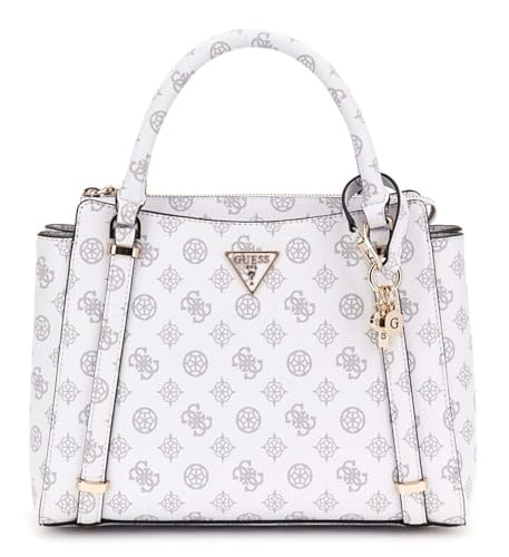 GUESS Eco Erica 2 Compartment Satchel White Logo von GUESS