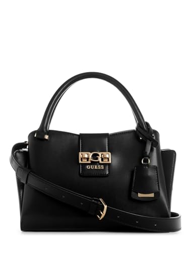 GUESS Handtasche Schultertasche Jane Satchel Black schwarz von GUESS