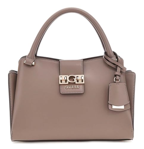 GUESS Handtasche Schultertasche Jane Satchel Dark Taupe von GUESS