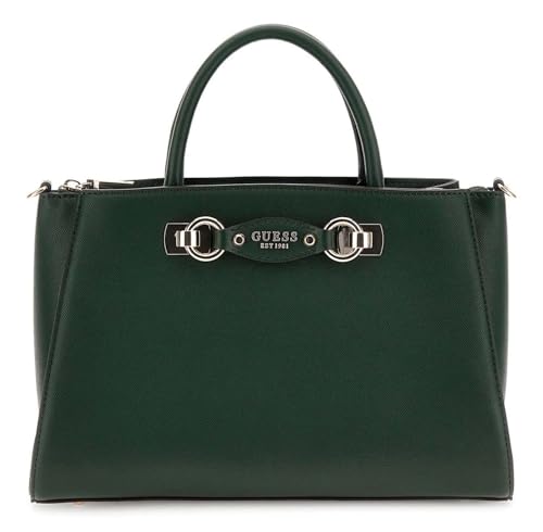 GUESS Handtasche Schultertasche Mimina Girlfriend Satchel Forest dunkelgrün von GUESS