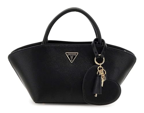 GUESS Handtasche Umhängetasche Bolena Mini Satchel Bag Black schwarz von GUESS