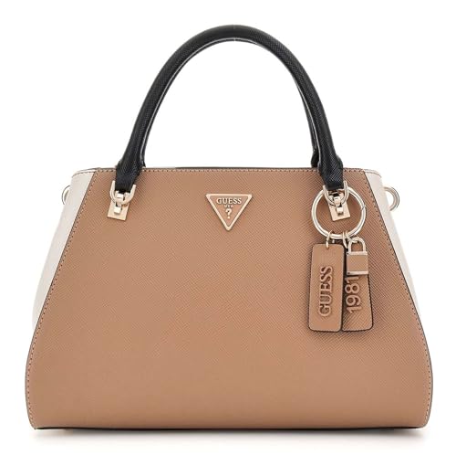 GUESS Handtasche Umhängetasche Noelle II Luxury Satchel Tan Multi taupe von GUESS
