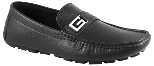 GUESS Herren Alovo Fahrer-Slipper, Schwarz 001, 45 EU GUESS Herren Alovo Fahrer-Slipper, Schwarz 001, 45 EU von GUESS