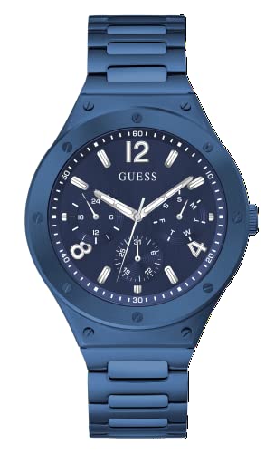 GUESS Herren Analog Japanisches Quarzwerk Uhr mit Edelstahl Armband GW0454G4 von GUESS