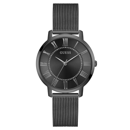 GUESS Herren Analog Quarz Uhr mit Netzgewebe Armband GW0832G2 von GUESS