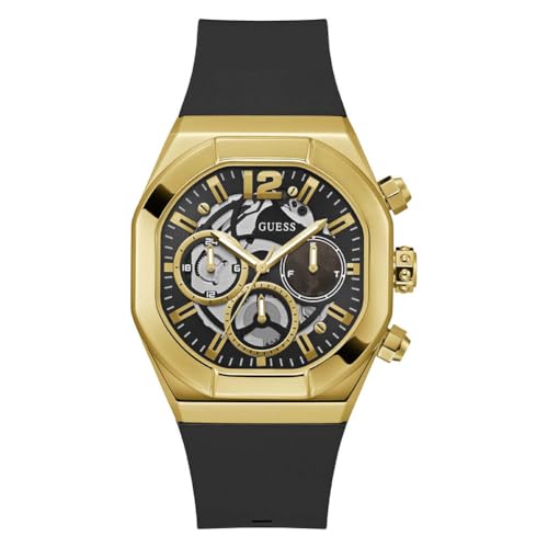 GUESS Herren Analog Quarz Uhr mit Silikon Armband GW0638G1 von GUESS