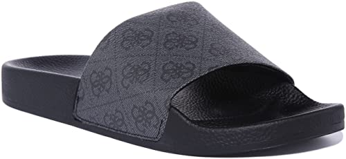 GUESS Herren Colico Beach Sandale, Schwarz, 44 EU von GUESS