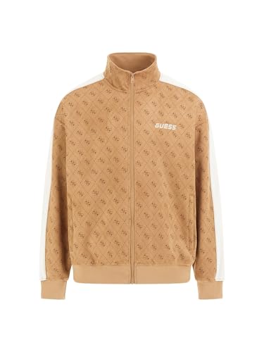 GUESS Herren Eco 4g Mojo Full Zip Sweatshirt, 4 g Foamy Taupe AOP, X-Large GUESS Herren Eco 4g Mojo Full Zip Sweatshirt, 4 g Foamy Taupe AOP, X-Large von GUESS