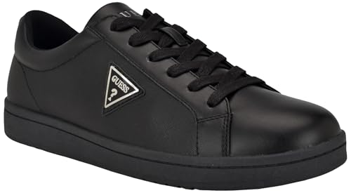 GUESS Herren Lacket Sneaker, Black Saffiano 004, 44 EU von GUESS