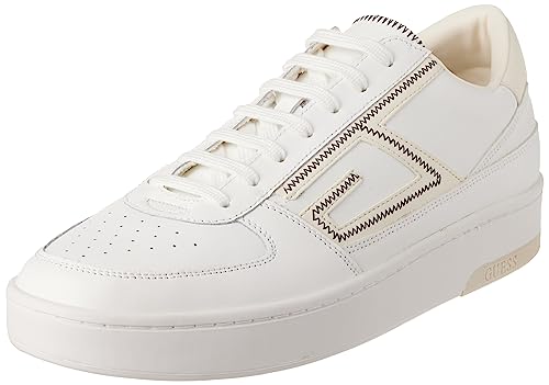 GUESS Herren SILEA Sneaker, Flüstern weiß, 40 EU von GUESS