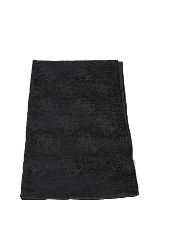 GUESS Herren Schal 4G Logo Chenille Effekt AM9324VIS03 schwarz, Schwarz , Einheitsgröße von GUESS