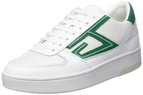 GUESS Herren Silea Oxford-Schuh, Weiß Grün, 46 EU von GUESS