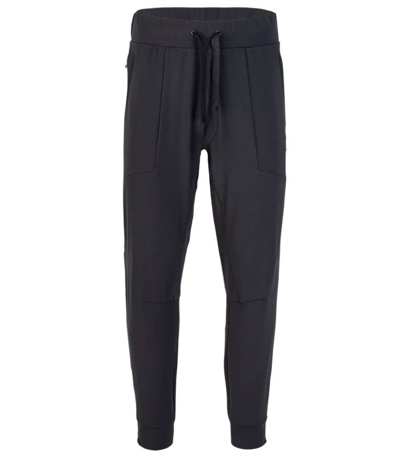 GUESS Herren Trainings-Hose im Jogger-Stil mit Kordelzugregulierung an der Taille Z3YB06KA5N0 JBLK Schwarz von GUESS
