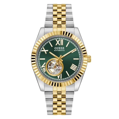 GUESS Herren Uhr Armbanduhr Automatik GD Connoisseur GW0984G4 Edelstahl Bicolor von GUESS